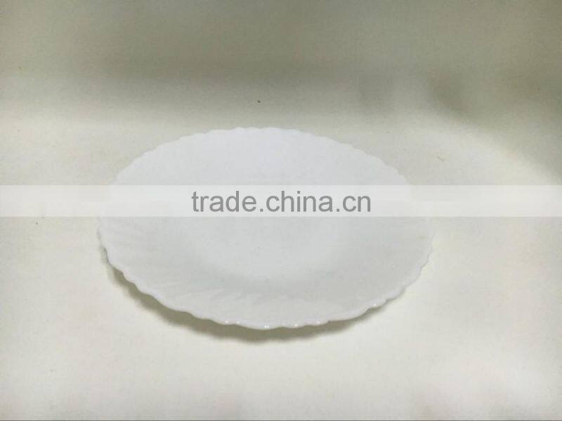New opal tableware cheap white china plate