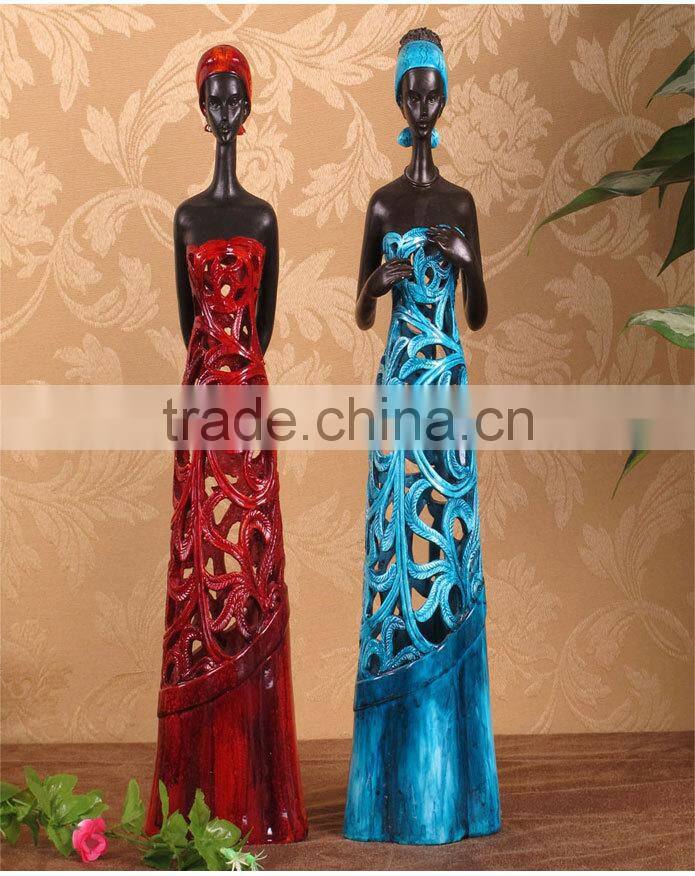 Carving Africa Style Resin Statue Home Decor