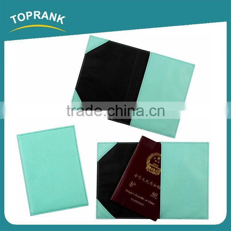 Toprank Mulit-function PU Leather Ticket Passport Holder Travel Passport Cover With Customized Logo