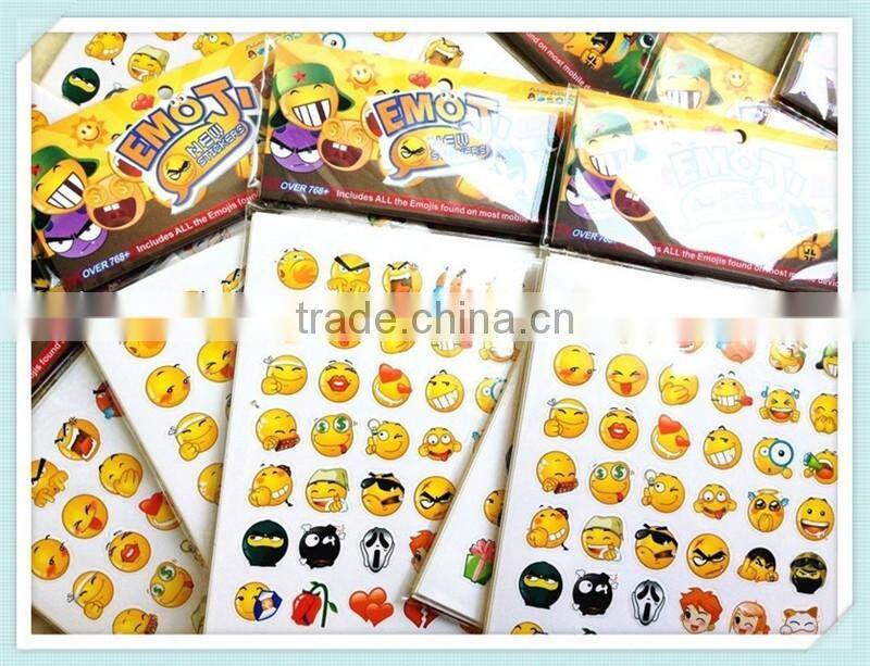 Die Cut Emoji Face Vinyl Sticker for Phone Tablet Laptop Decor