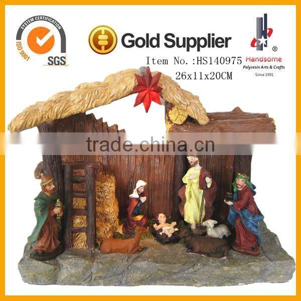 10 Inch Handmade 2016 House Decorations Christmas Nativity Scene