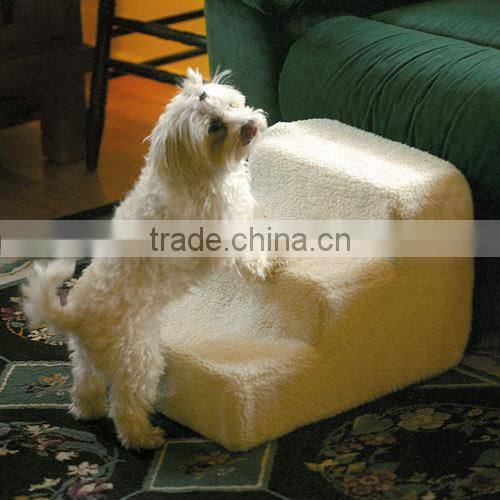 New Three Steps cat dog puppy Steps with Washable soft cover Foam Pet Stairs Ramp