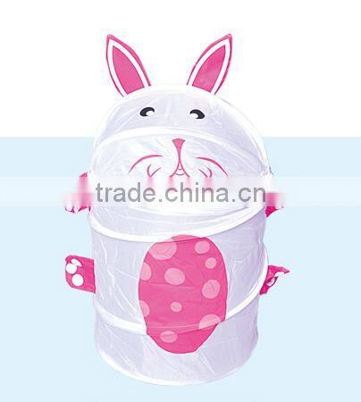 Folding Fabric Pop Up Rabbit Pattern Laundry Hamper