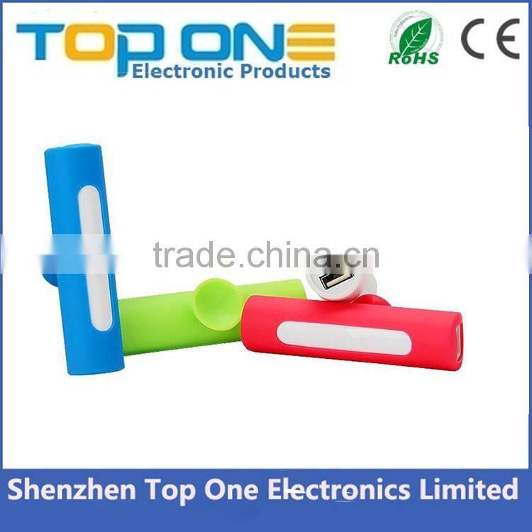 Best selling high quality silicone cute mobile power bank with sucker