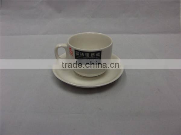High temperature reinforced porcelain starbucks coffee cup with coaster