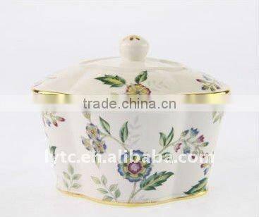 4pcs flower design Ceramic bathroom set