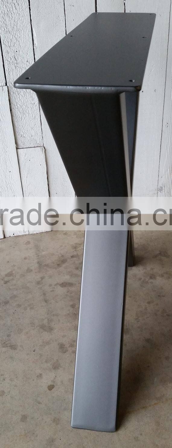UK hot-selling solid wooden coffee table metal iron X shape leg