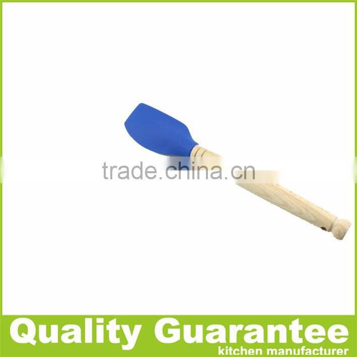 High quality wooden baking utensil set silicone kitchen utensil set