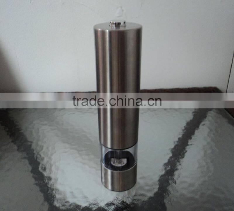 stainless steel electric salt & pepper grinder