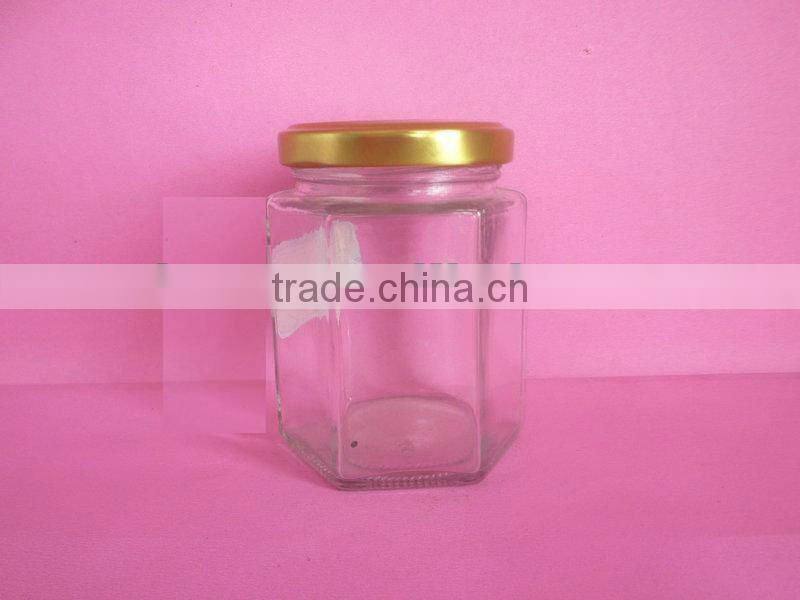 small glass container, glass pickle bottle