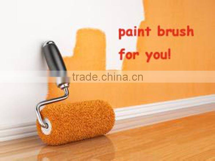 Patterned paint roller acrylic cover red/gray strip stick system roller frame