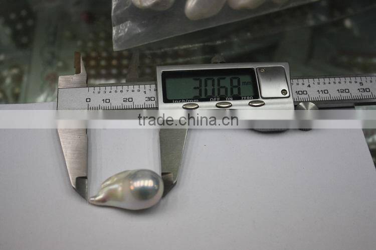 30mm white baroque freshwater loose pearl beads