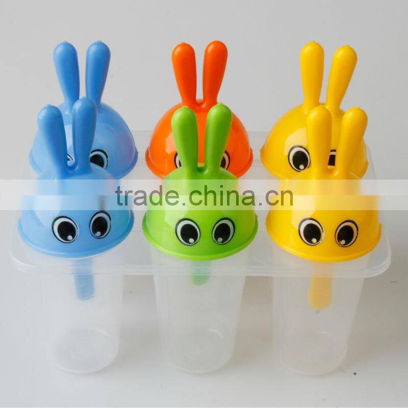 lovely animal shape rabbit plastic popsicle maker
