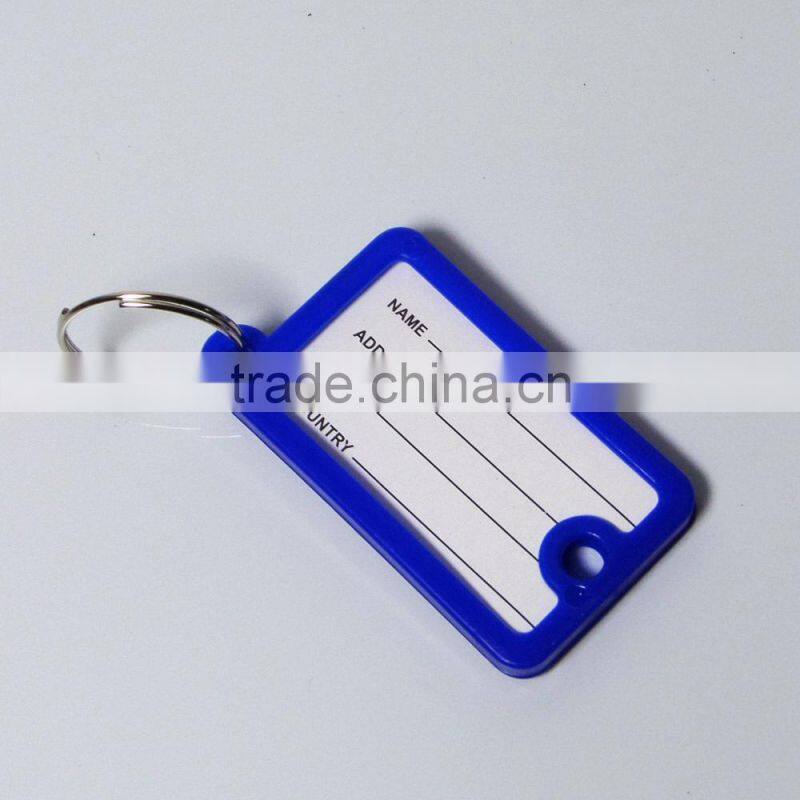 Hot-Sell cheap office blank plastic key tags