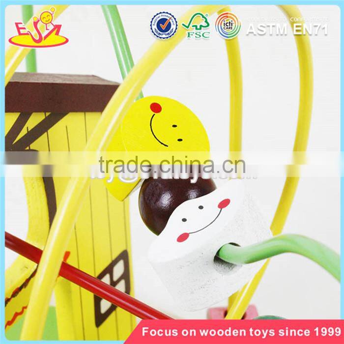 wholesale best toddlers wooden bead maze toy educational games wooden kids bead maze toy W11B141