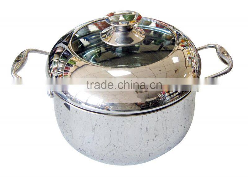 12pcs High quality with combined lid Stainless steel cookware pots set