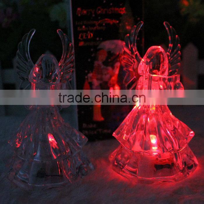 Colorful Acrylic Crystal Angel Nightlight, HOT 098, LED christmas decorative lights