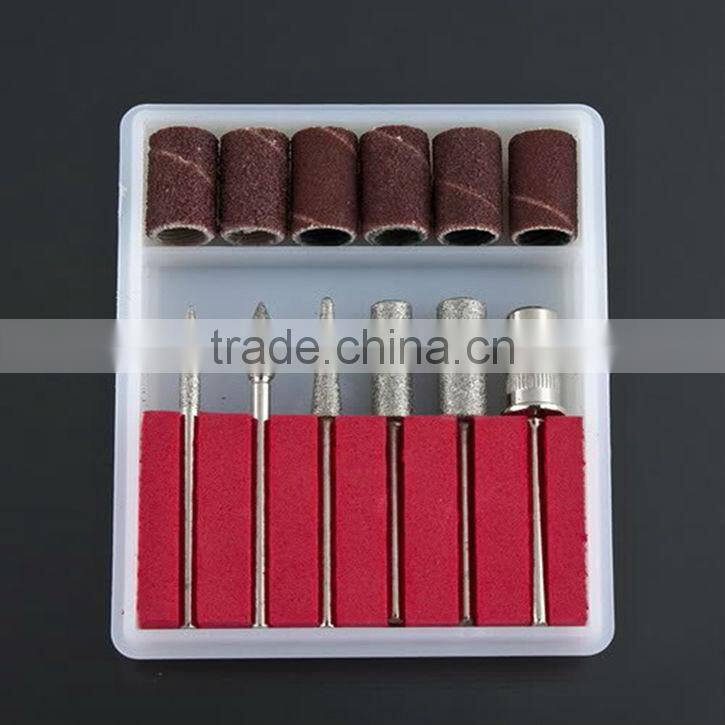Professional 6pcs Nail Drill Kit Bits file For Electric Nail Drill & Filling System