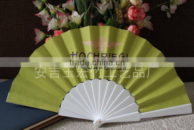 Factory price fabric plastic hand fan