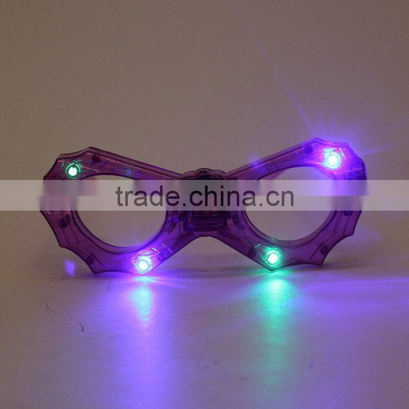 Plastic Party Flashing Glasses LED Glasses Light Up Glasses For Halloween