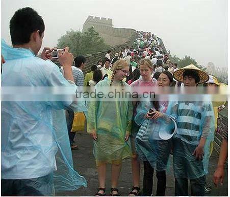 PVC fashion rain coat rain coat