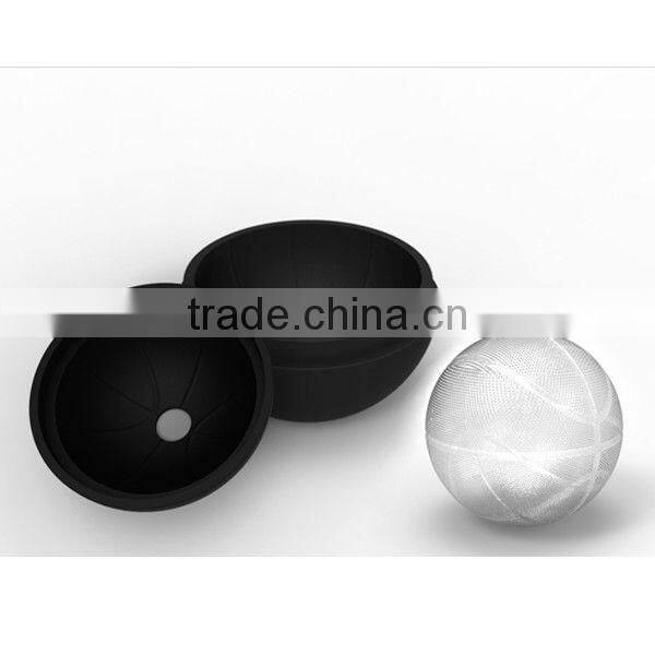 basket ball shaped ice ball maker mold,ice ball maker supplier,durable silicone ice ball