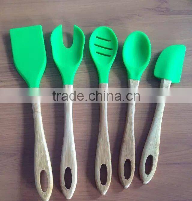 New bambu kitchen utensils with silicone