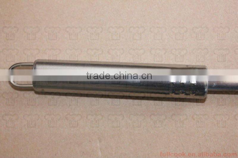 Stainless steel turner w/steel handle