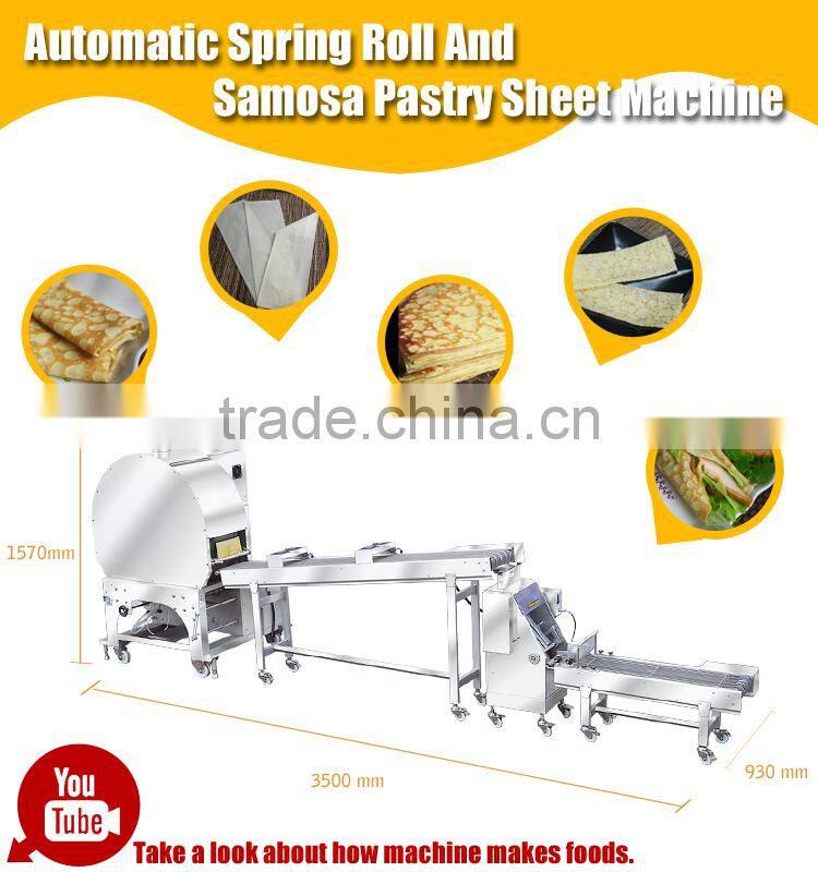 Anko Small Scale Making Filling Frozen Samosa Pastry Sheet Machine