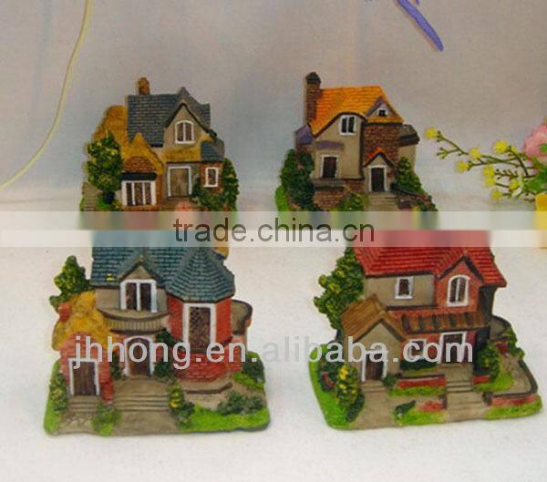 Resin European rural small house crafts for decoration/gifts
