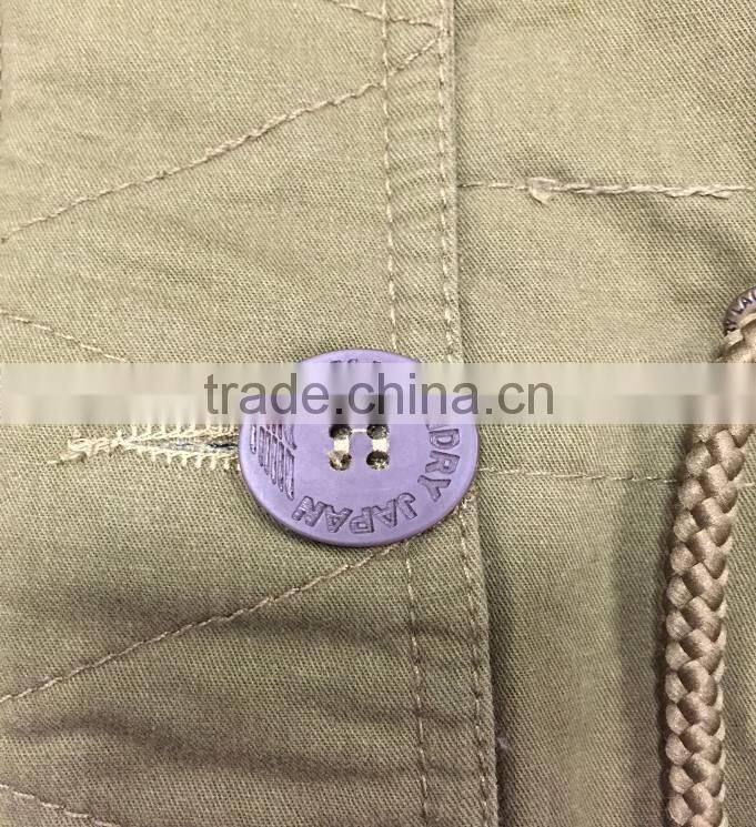 Hot sale winter women washed long down jacket clean warm cotton