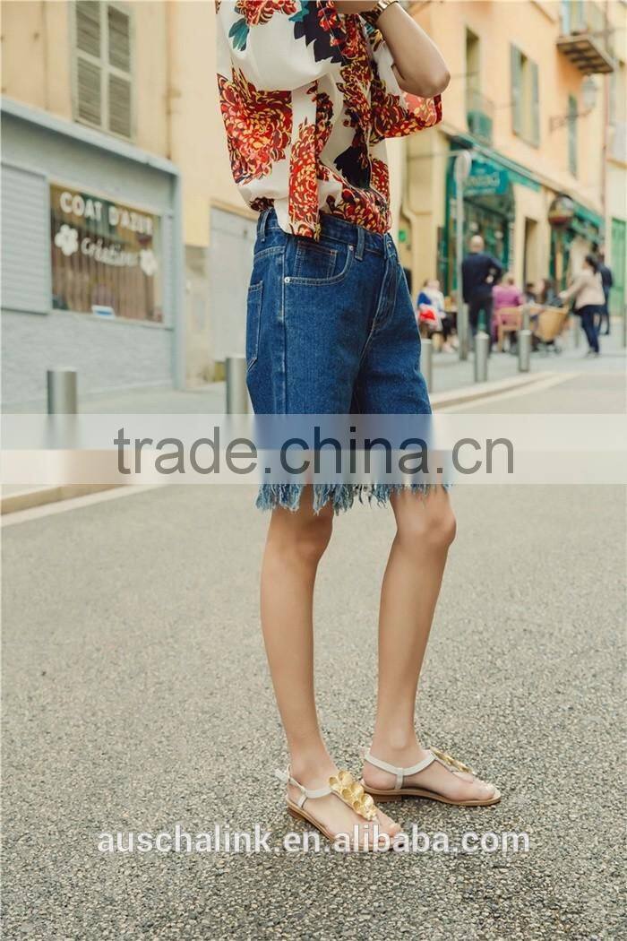 summer fashion design outdoor girls jean half pants china alibaba