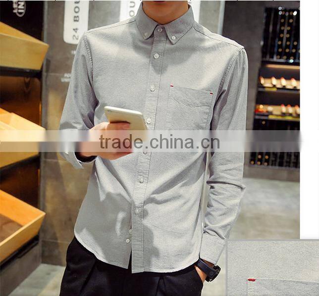 new design made to measure cotton casual slim men shirt BSB012