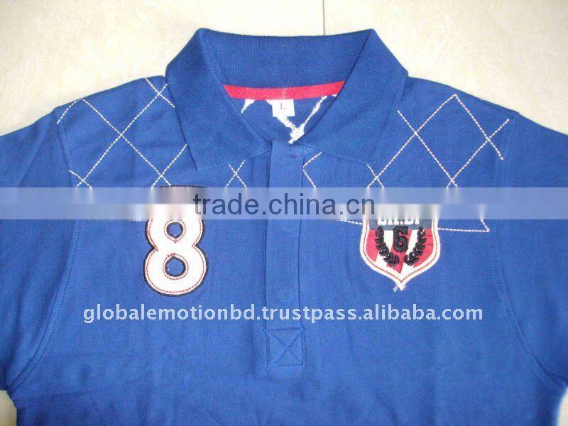 2012 latest fashionable mens polo shirt with high qualtiy embroadiry and appliqe
