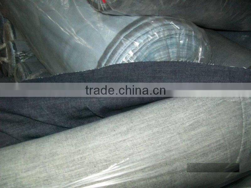 100% Cotton denim fabric for jeans stocklots