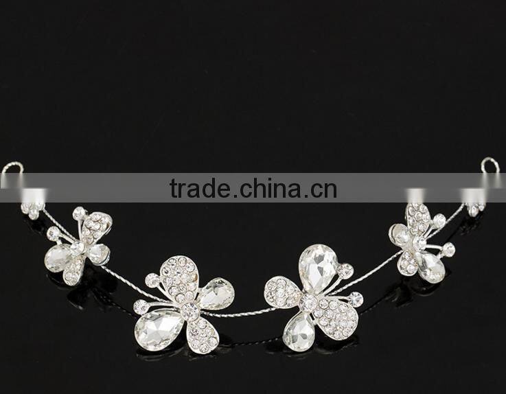 Zinc alloy Hair Accessories new design wedding hair hands decorative bridal headband for wedding party
