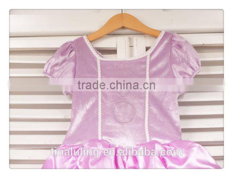2015 new baby girls elegant dress kids wedding dress children clothes party wear costume