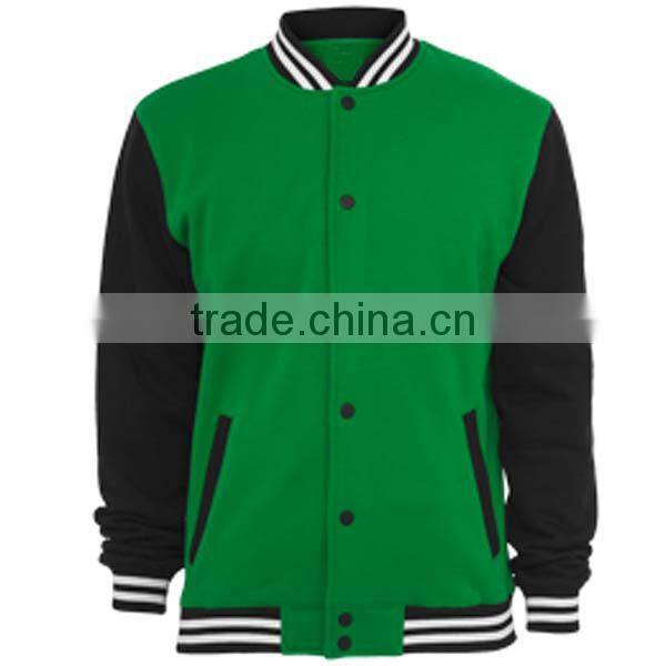 Custom Mens Plain Sports baseball Varsity Jacket Cotton Material Jacket Wholesale