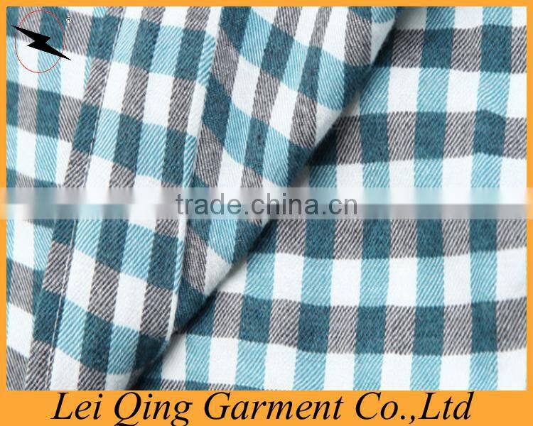 Korean fashion green plaid men style shirts