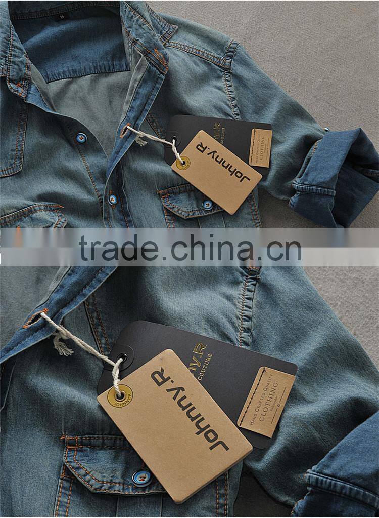 2015 new custom design formal balloon sleeve shirt