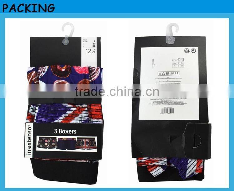 Custom 95% Cotton 5% Spandex Boxer Men Underwear Your Brand Boxer Shorts