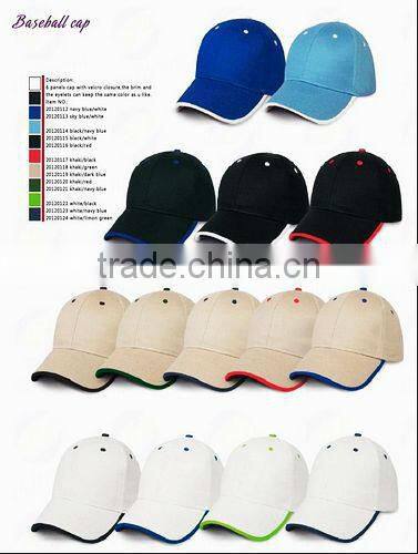 High quality safety hat helmet cap blank baseball caps for sale