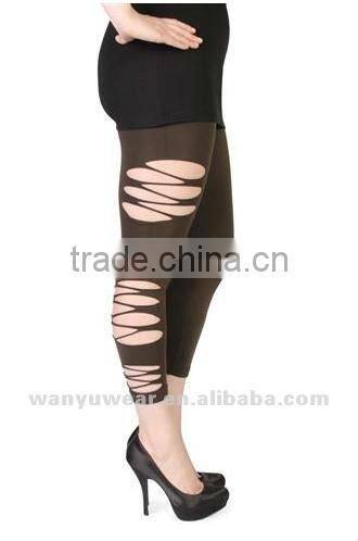 plus size seamless lazer cut leggings