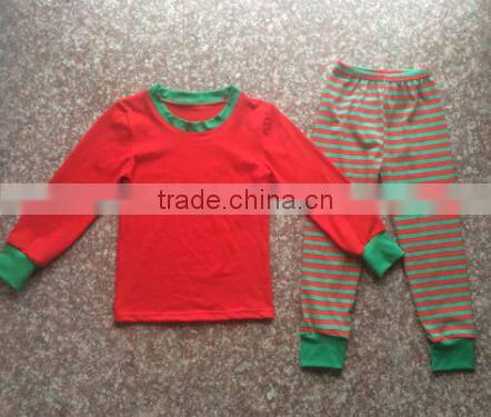 2017 new arrival christmas baby clothing little teenage kid child boys girls pajamas red pjs Kids Christmas Pajamas