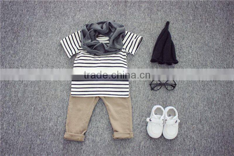 Free shipping striped style baby T-shirt two colors