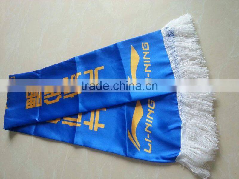 printed satin soccer scarf