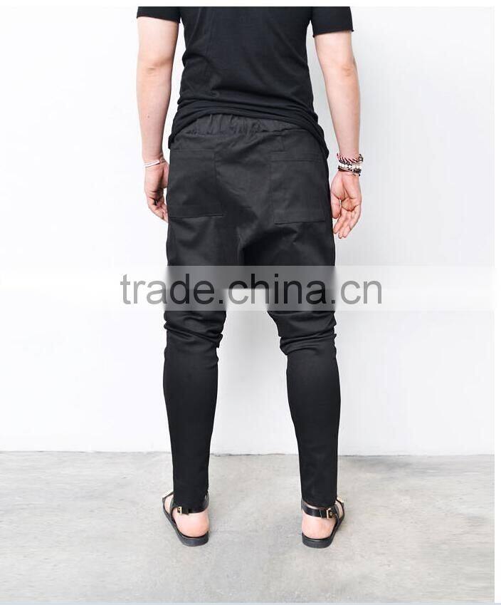 Men's Spandex Drop Crotch Baggy Pants