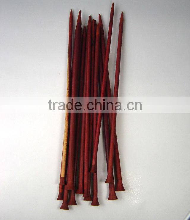 35cm Single pointed Rosewood knitting needles