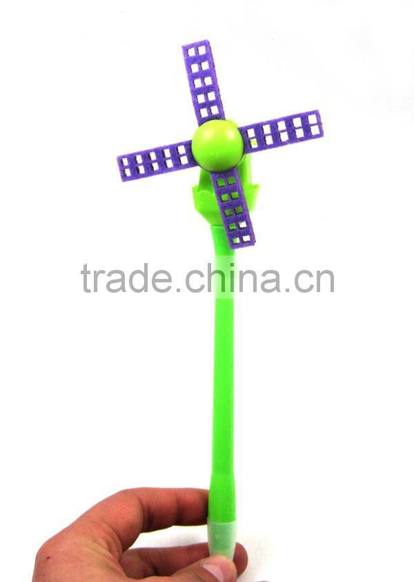 2015 New design clockwork windmill ballpoint pen