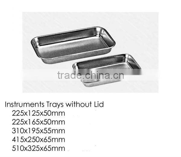 INSTRUMENTS TRAYS WITHOUT LID,Hollowware instruments,Hospital Hollowware